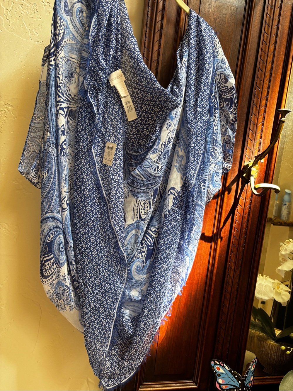 Chico’s Blue Paisley Cover Up,